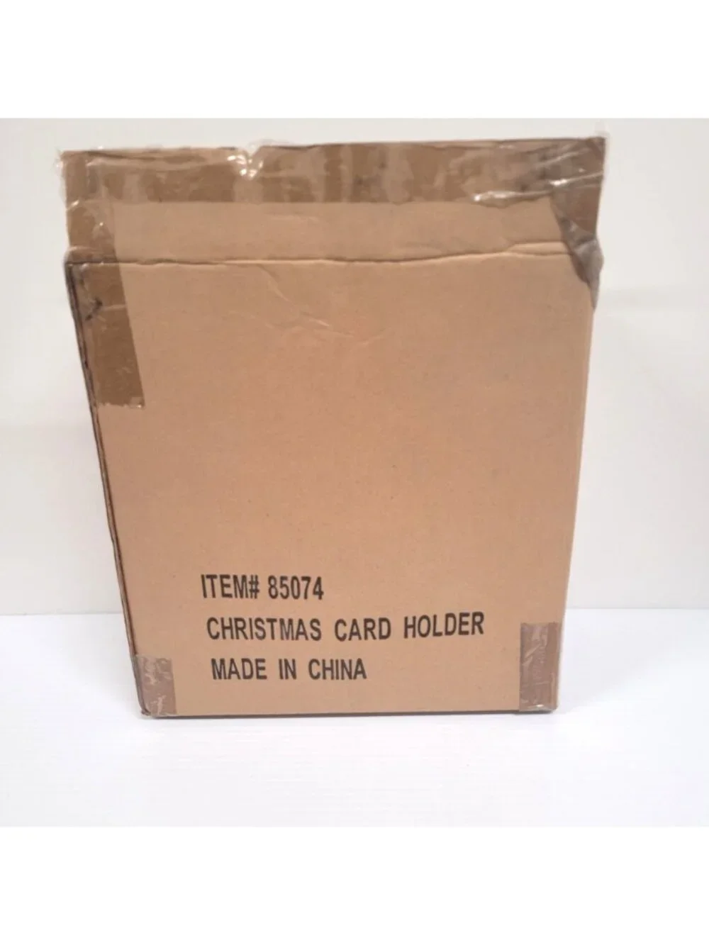 Metal Christmas Tree Card Holder 46'' New with Box Instructions Vintage 85074